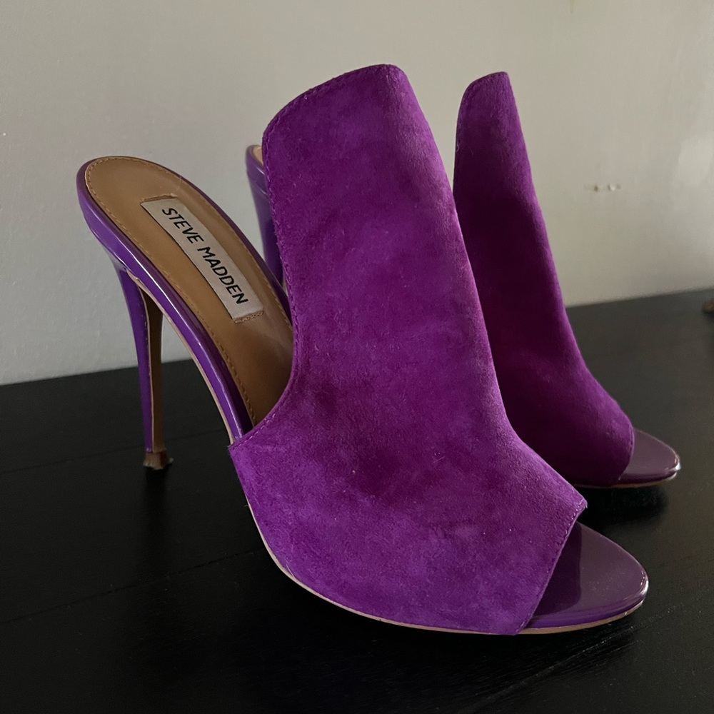 2017 Steve Madden Purple Heels - Mule